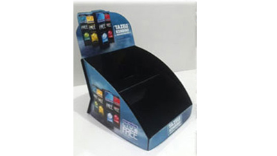 plastic countertop POS display